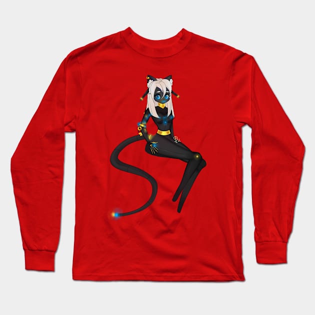 Mecha Kitty Long Sleeve T-Shirt by RaeRaeven